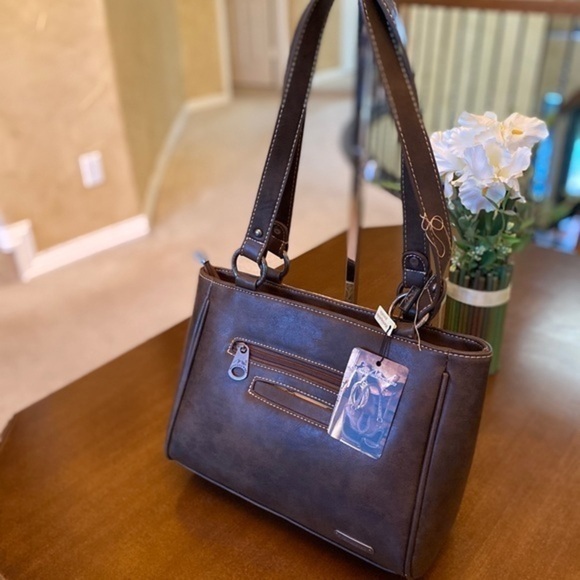 Montana west buckle collection tote bag brown - Picture 6 of 9